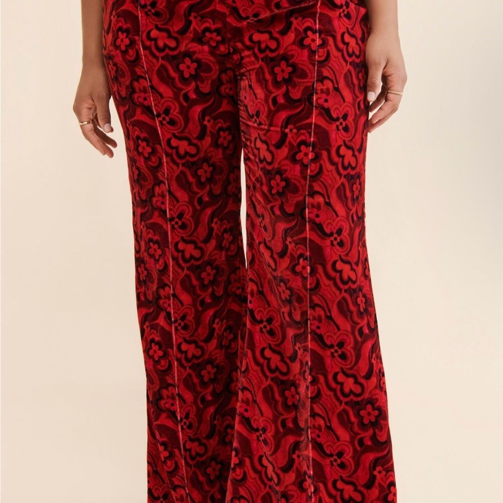 For Love and Lemons Penny Velvet Pants XS